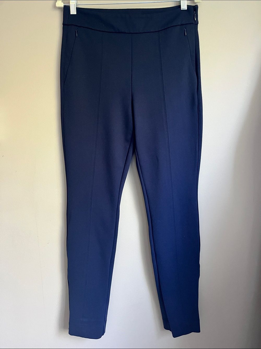 White House Black Market Luxe Stretch Skinny Navy Ankle pants size 10